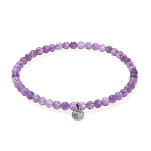 Amethyst beaded bracelet, mini size, by Otter Spirit