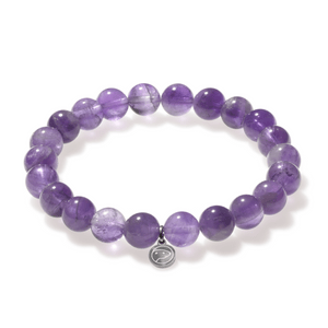 Amethyst beaded bracelet by Otter Spirit