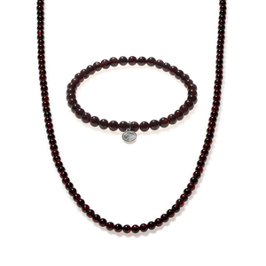 Garnet Beaded Duo Mini