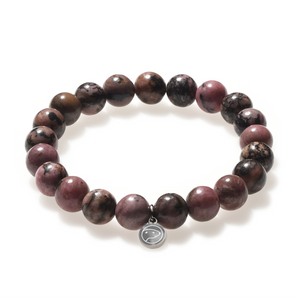 Rhodolite garnet beaded bracelet by Otter Spirit