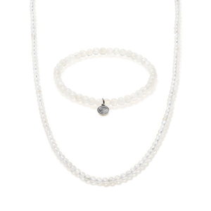 Rainbow Moonstone Beaded Duo Mini