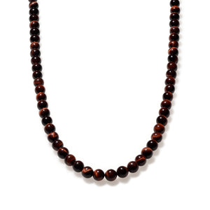 Red tiger's eye beaded necklace by Otter Spirit