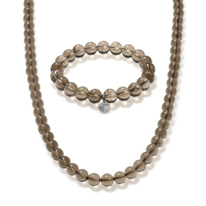 Smoky Quartz Beaded Duo