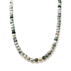 Tree Agate Beaded Necklace