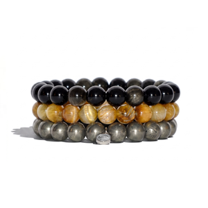 Courage-themed gemstone bracelet pack by Otter Spirit