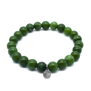 Green jade beaded bracelet by Otter Spirit