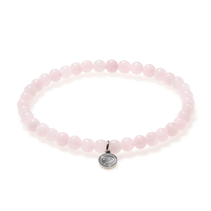 Rose quartz beaded bracelet, mini size, by Otter Spirit