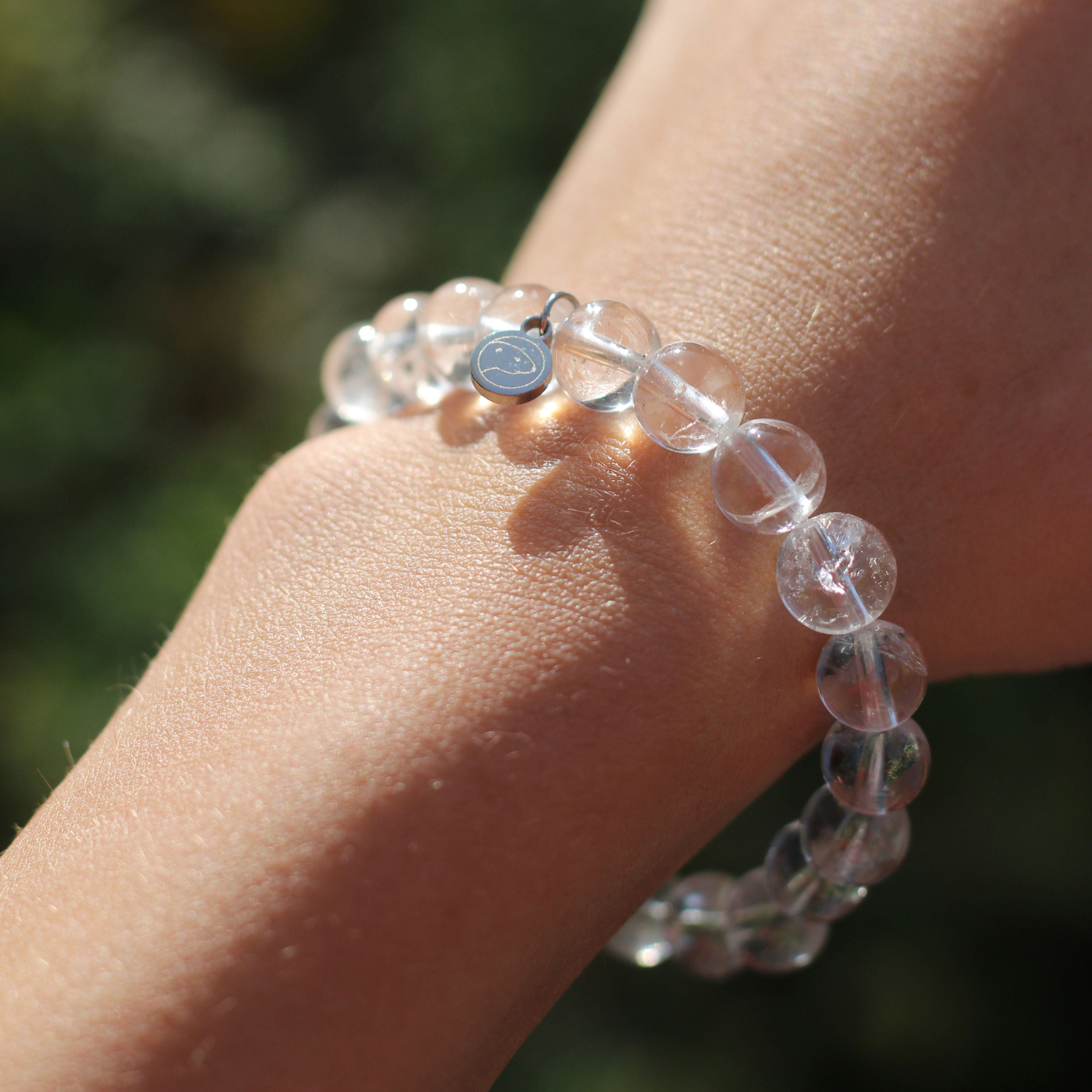 Clear quartz hot sale crystal bracelet