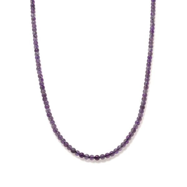 Amethyst Beaded Necklace Mini