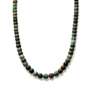 African Turquoise Beaded Necklace