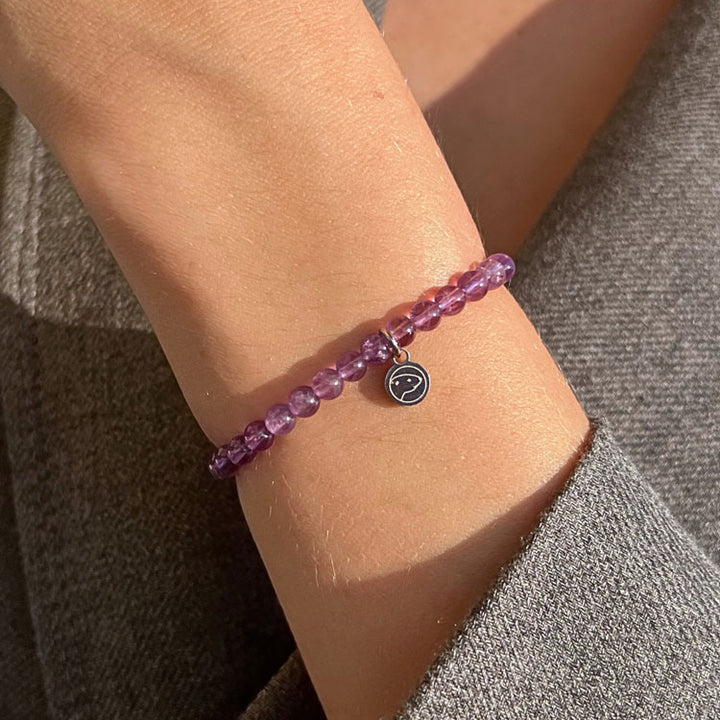 Amethyst Bracelet 4mm wrist