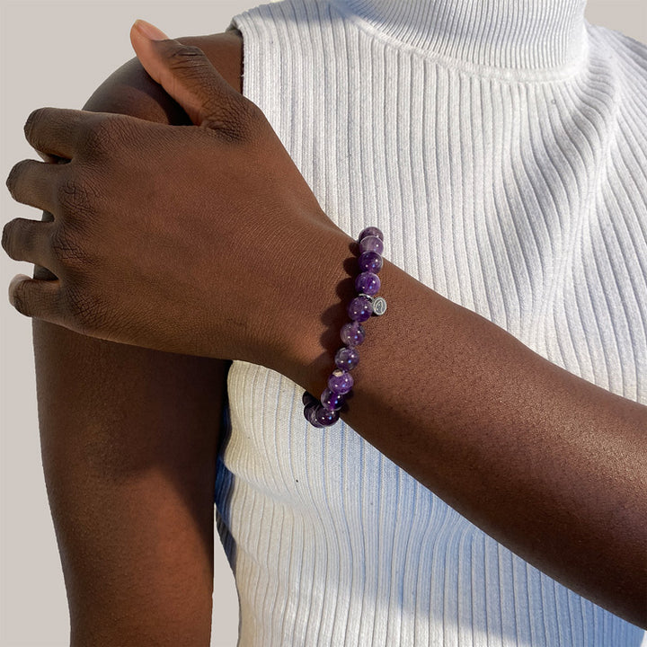 Amethyst Bracelet 8mm shoulder