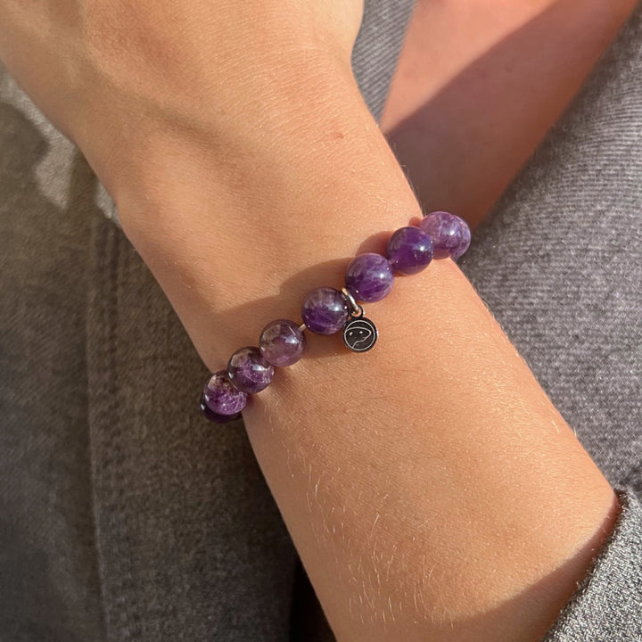 Amethyst Bracelet 8mm wrist