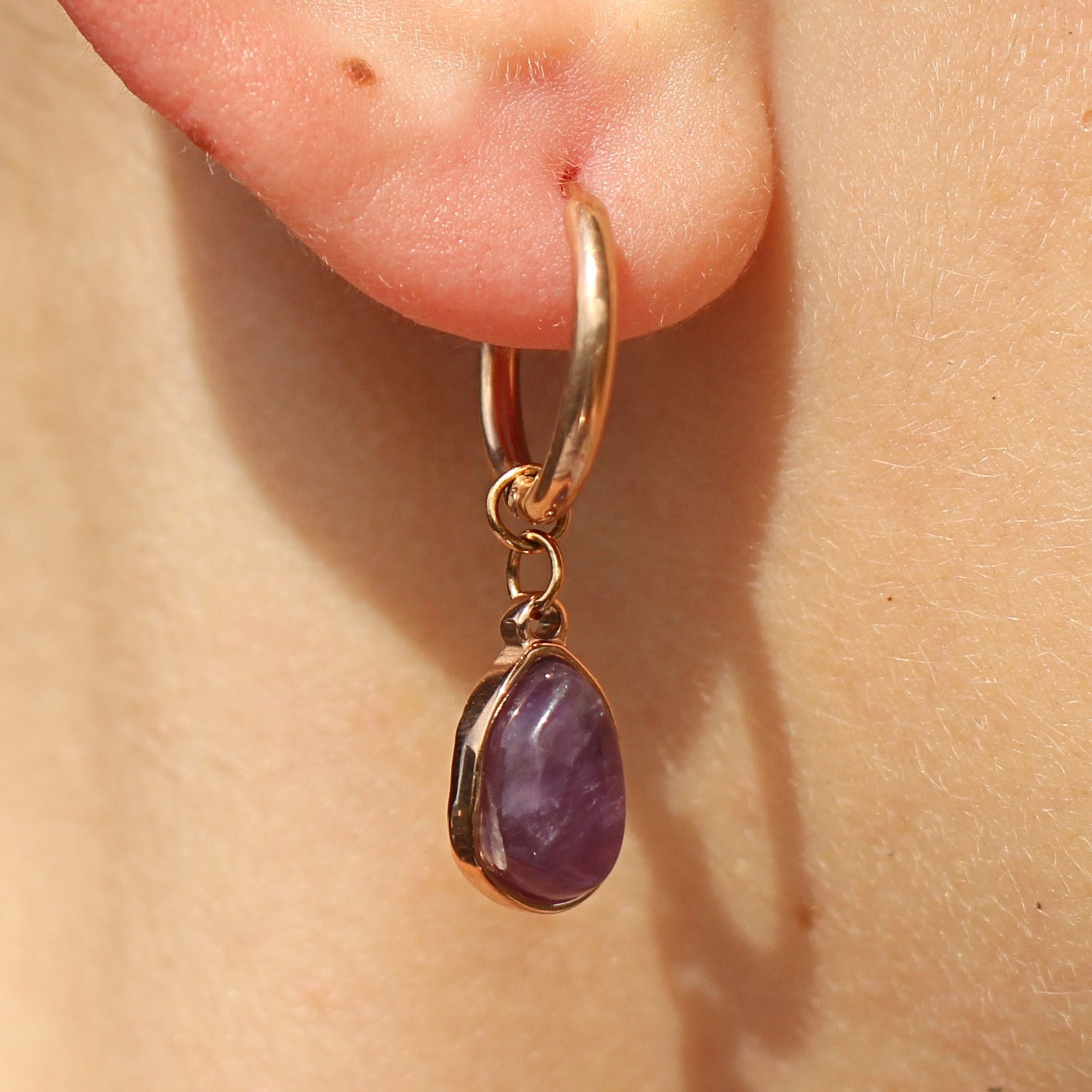 Discount Amethyst drop earrings