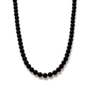 Black Tourmaline Beaded Necklace