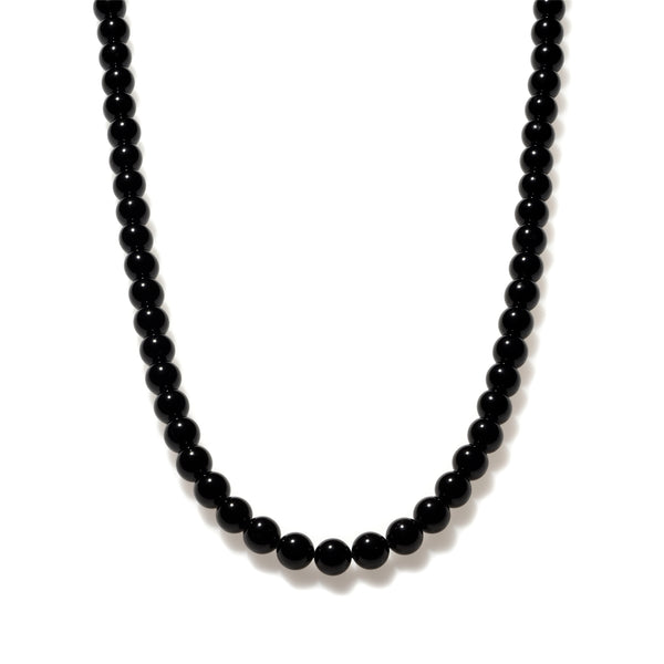 Black Tourmaline Beaded Necklace