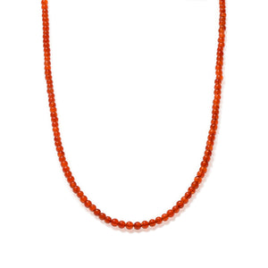 Carnelian Beaded Necklace Mini
