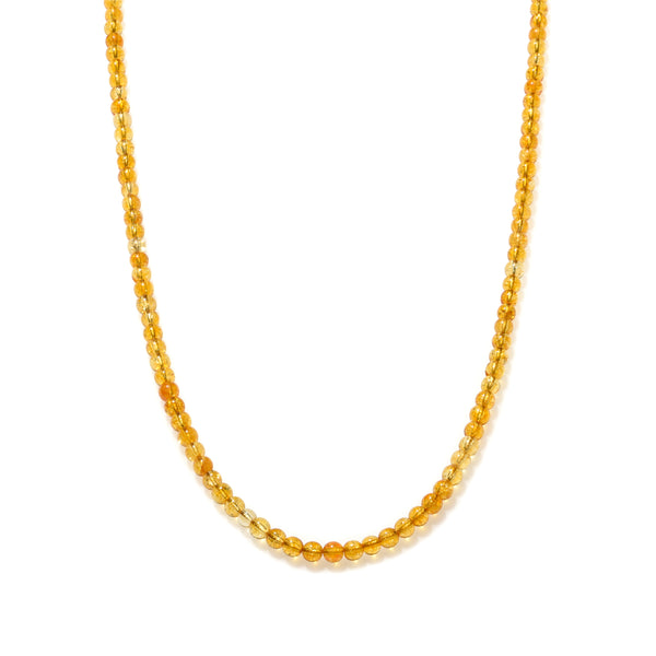 Citrine Beaded Necklace Mini