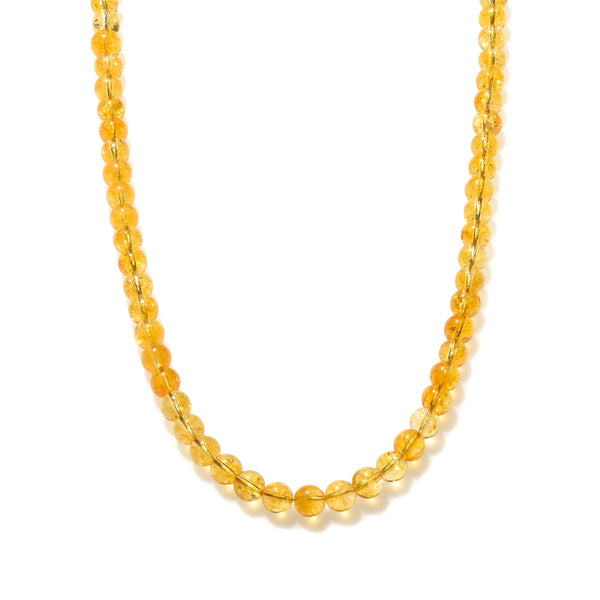 Citrine Beaded Necklace