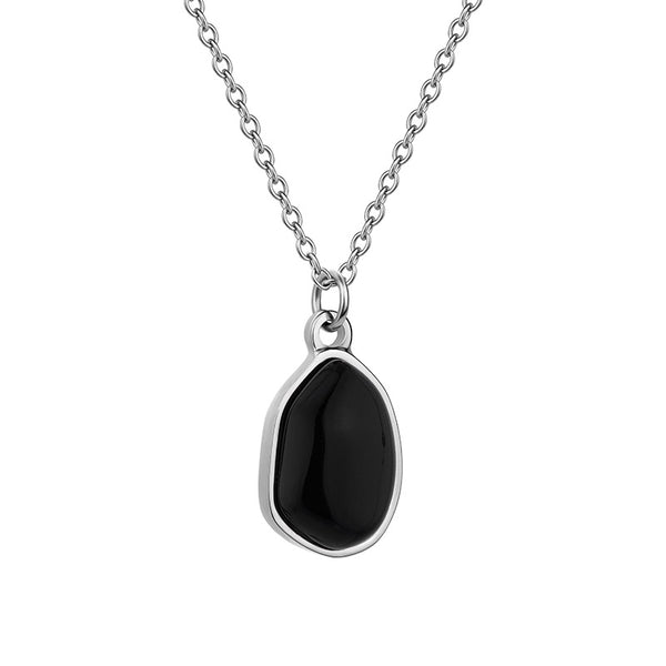 Obsidian Drop Necklace