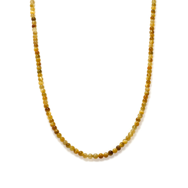 Golden Tiger Eye Beaded Necklace Mini