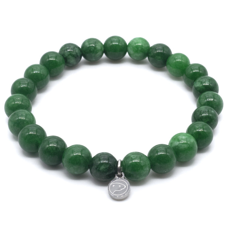 Green Jade Bracelet - 8 MM (Calming & balancing)