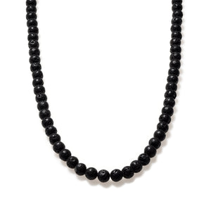 Lava Rock Beaded Necklace