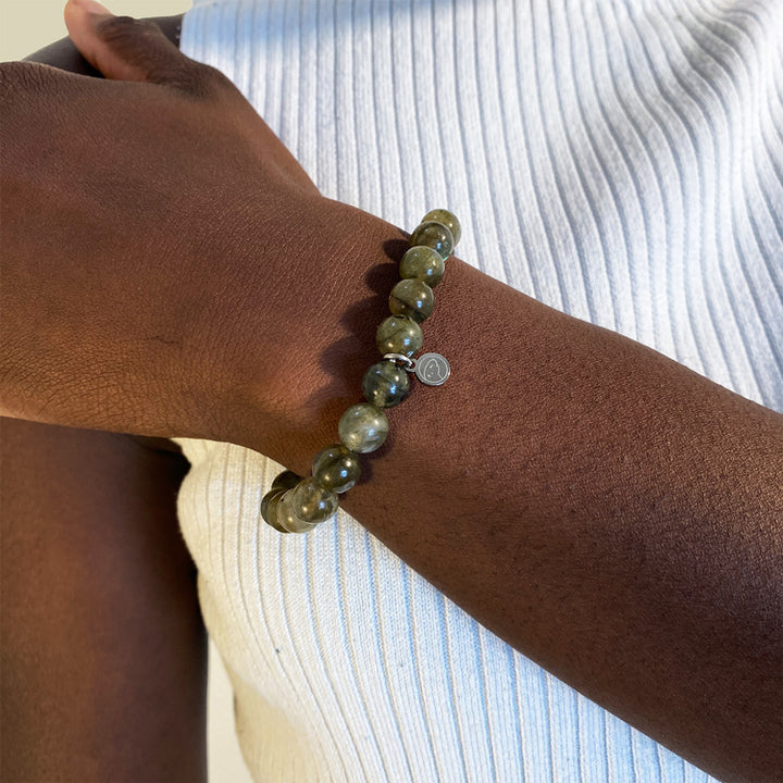Faceted Labradorite Bracelet for Transformation, Intuition, and Strength —  That Mishi Magick