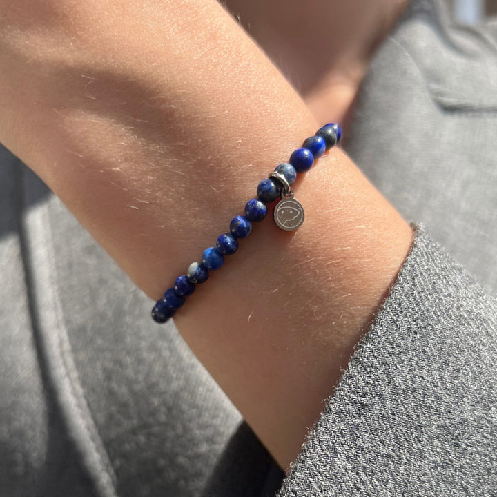 Lapis Lazuli Bracelet 4mm wrist