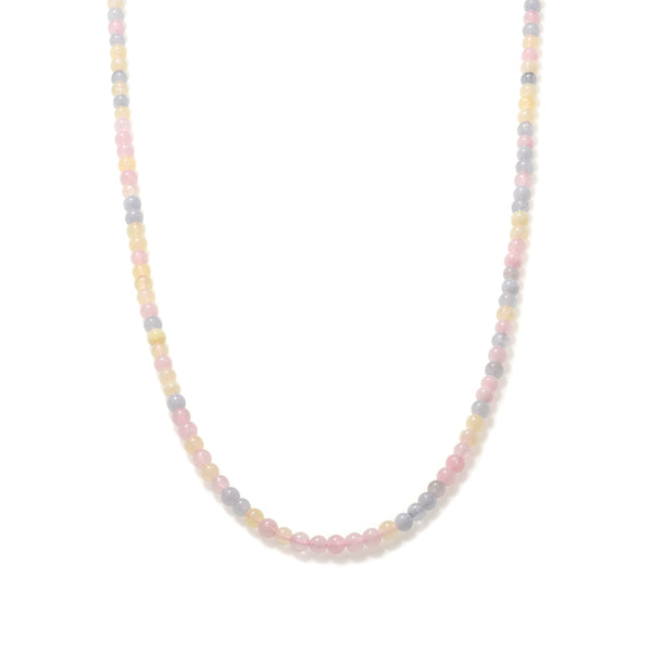 Morganite Beaded Necklace Mini