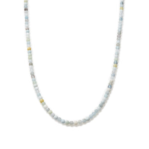 Aquamarine Beaded Necklace Mini