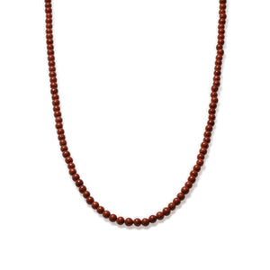 Red Jasper Beaded Necklace Mini