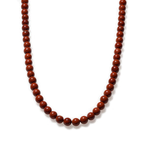 Red Jasper Beaded Necklace