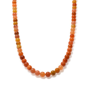 Orange Aventurine Beaded Necklace