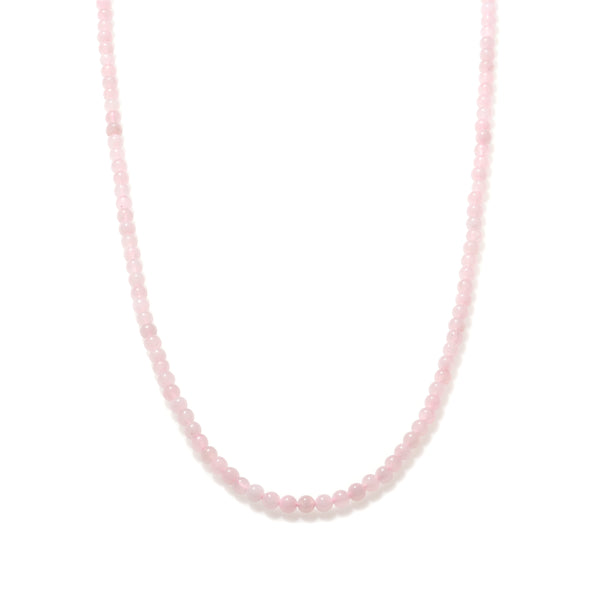 Rose Quartz Beaded Necklace Mini