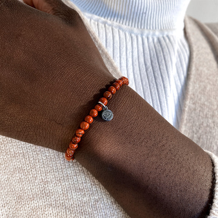 Red Jasper Bracelet 4mm shoulder