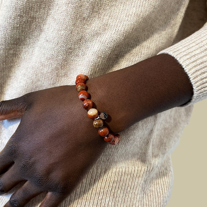 Red Jasper Bracelet 8mm hip