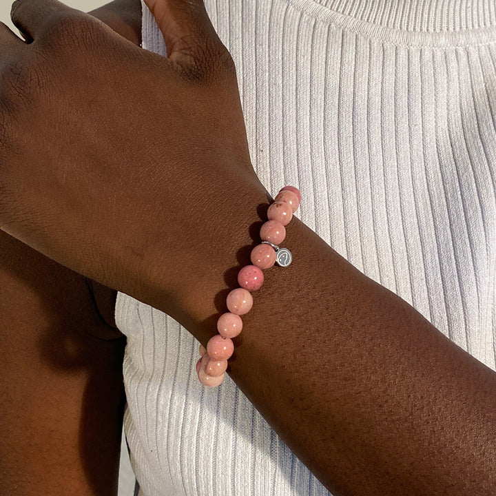 Rhodonite Bracelet 8mm shoulder