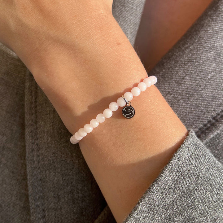 Rose Quartz Bracelet 4mm wrist