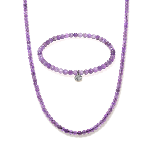 Amethyst Beaded Duo Mini
