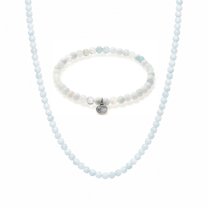 Aquamarine Beaded Duo Mini