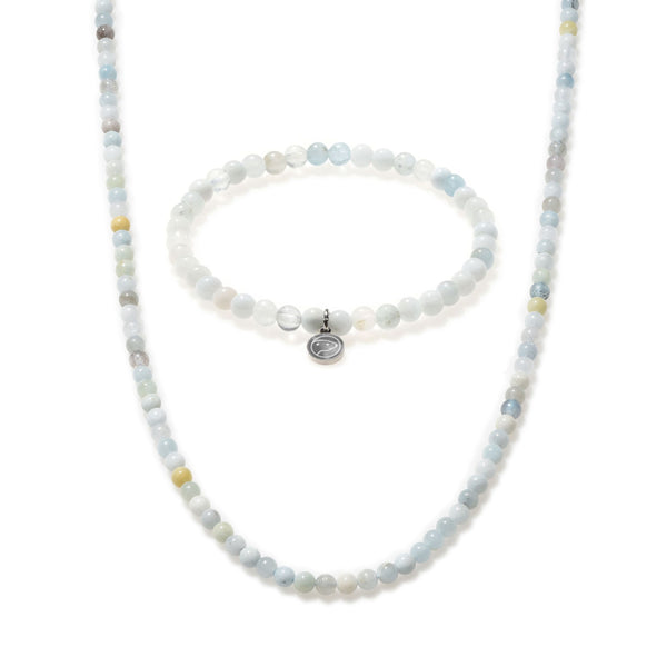 Aquamarine Beaded Duo Mini