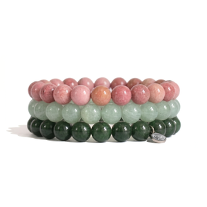 August birthstone gemstone bracelet pack by Otter Spirit