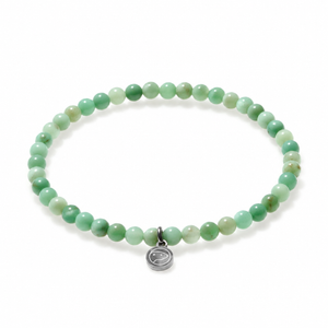 australian jade bracelet on a white background