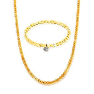 Citrine Beaded Duo Mini