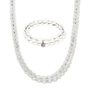 Clear Quartz Beaded Duo