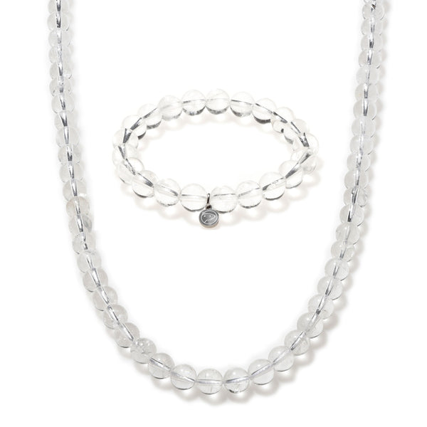 Clear Quartz Beaded Duo