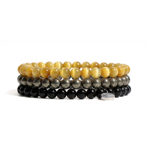 Courage-themed gemstone bracelet pack, mini size, by Otter Spirit