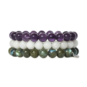 Divine feminine-themed gemstone bracelet pack by Otter Spirit