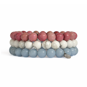 Family-themed gemstone bracelet pack by Otter Spirit